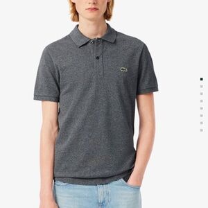 Lacoste Men's Charcoal Slim Fit Polo Shirt